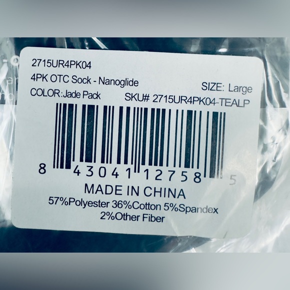 TommieCopper 4Pack Men’s OTC Nanoglide Compression Socks Large (12-14.… - Picture 6 of 7